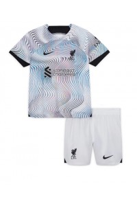 Liverpool Babyklær Borte Fotballdrakt til barn 2022-23 Korte ermer (+ Korte bukser)
